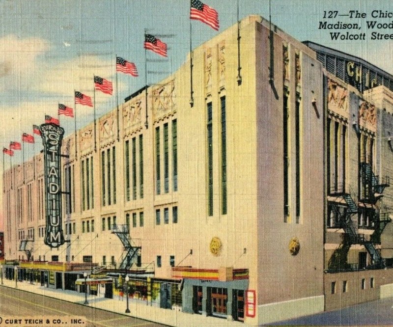 Vintage The Chicago Stadium Postcard P182 