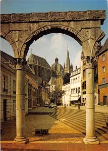 BT11641 Bad aachen romishcer bogen mit dom und altstadt          Germany