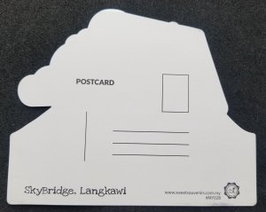 [AG] P173 Malaysia Kedah Langkawi Skybridge Tourism (postcard) *odd shape *New