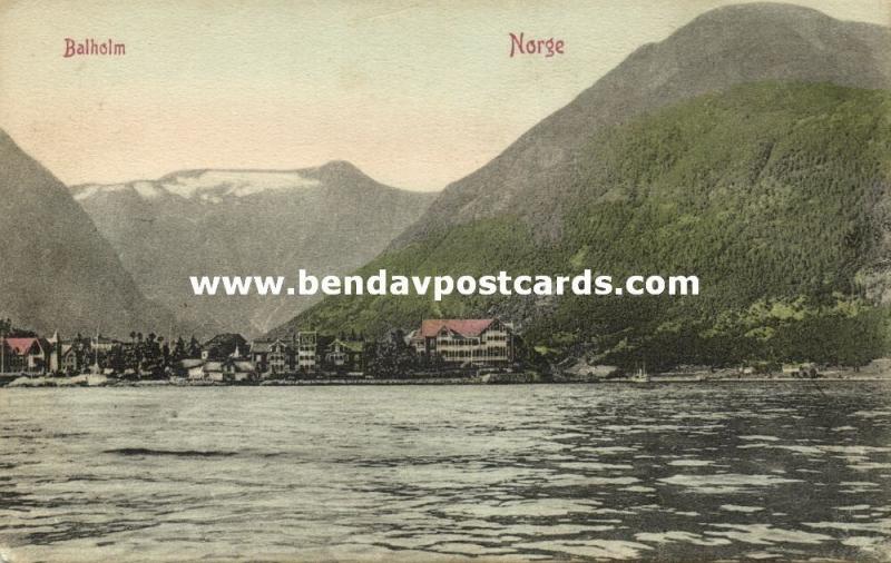 norway norge, BALHOLM, Panorama (1910s)