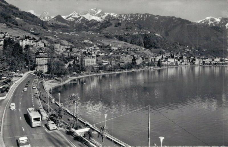 Switzerland Clarens Montreux Le Nouveau Quai et les Rochers de Naye 02.76