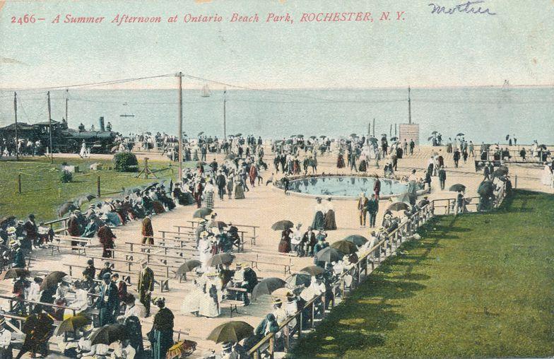 Ontario Beach Amusement Park on Summer Afternoon Charlotte Rochester New York