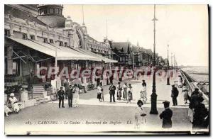 Old Postcard Cabourg Casino Boulevard Des Anglais