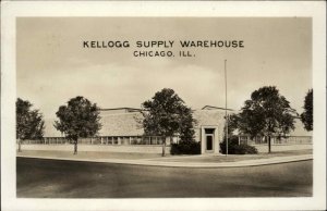 Chicago Illinois IL Kellogg Supply Warehouse Real Photo Vintage Postcard