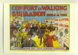 ad3451 - Luna & Don - Revolving Rubber Heels & Tips - Modern Advert Postcard