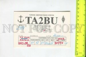 467006 1989 year Turkey Istanbul radio QSL card to USSR