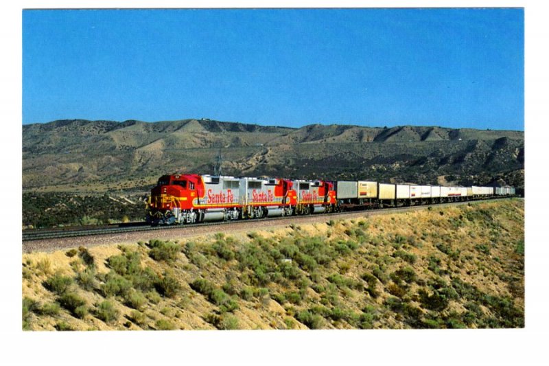 Santa Fe Super Fleet Railway Train, Cajon Pass, California