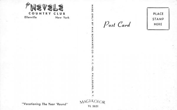 The Nevele Pool Ellenville, New York Postcard