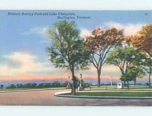 Unused Linen PARK SCENE Burlington Vermont VT H2165@