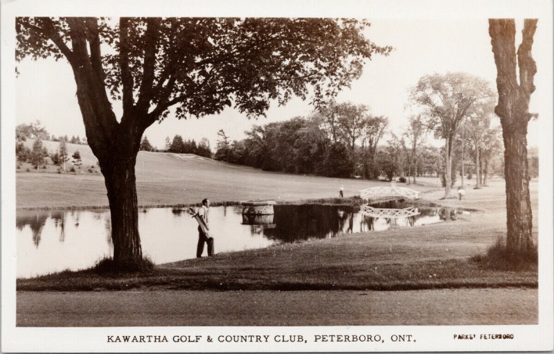 Peterborough Ontario Kawartha Golf Country Club Peterboro Parks RP Postcard G90