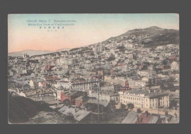 082392 RUSSIA VLADIVOSTOK birds view Vintage tinted japan PC1