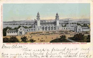 US Government Building Lewis Clark Exposition Portland Oregon 1905 postcard