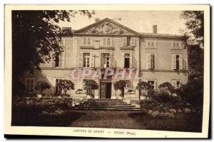 Old Postcard Chateau De Grigny