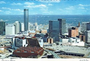 VINTAGE CONTINENTAL SIZE POSTCARD MID-1970s VIEW OF ATLANTA GEORGIA