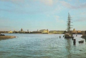 Leningrad The Spit Of Vasilyevsky Island Postcard New