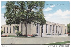 JANESVILLE, Wisconsin, 1930-1940's; Post Office