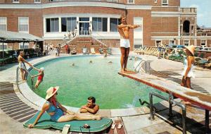 ATLANTIC CITY, NJ New Jersey  COLTON MANOR~Salt Water Pool  ROADSIDE  Postcard