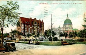 Canada - QC, Montreal. Dominion Square & YMCA Building