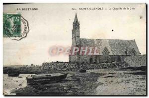 Old Postcard Saint Guenole Brittany La Chapelle De La Joie