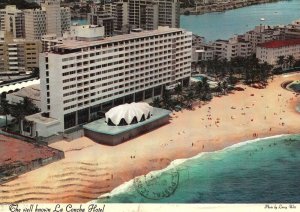 CONTINENTAL SIZE POSTCARD THE LA CONCHA HOTEL SAN JUAN PUERTO RICO POSTED 1972