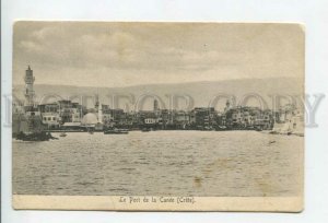 432877 Greece CRETE Canee port view mosque LIGHTHOUSE Vintage postcard