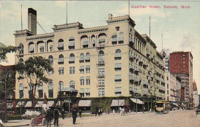 Cadillac Hotel Detroit Michigan 1912