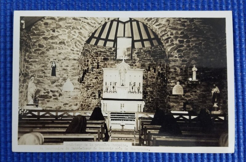 Vtg Sanctuaire du Sacré-Cœur de Beauvoir Sherbrooke Quebec Canada RPPC Postcard