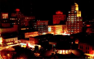 Texas El Paso Downtown At Night