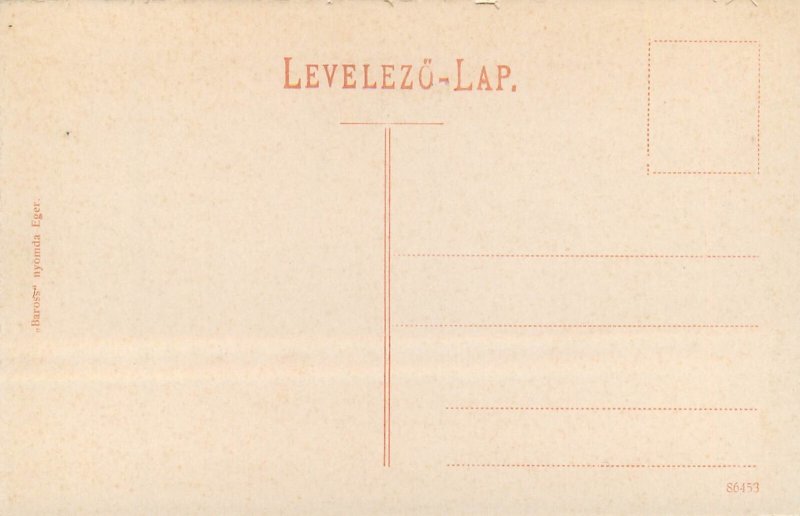 B514 Hungary Besenyőtelek, Heves old postcard