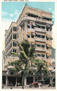 Vintage Postcard Alta Vista Hotel Famous Landmark Miami Florida Pictorial Center