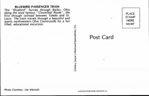 Postcard TRAIN SCENE Bailey Ohio OH AK8342