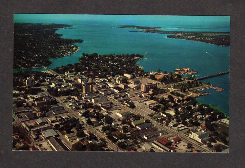 Fl Manatee River Aerial View Bradenton Florida Postcard