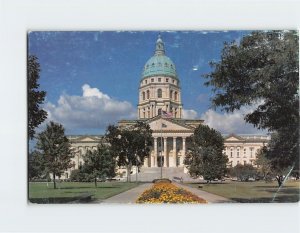 Postcard The Kansas Capitol in Topeka, Kansas