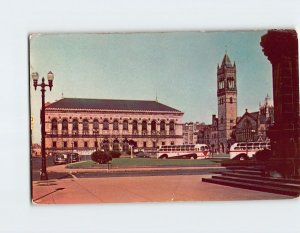 Postcard The Boston Public Library At Copley Square, Boston, Massachusetts