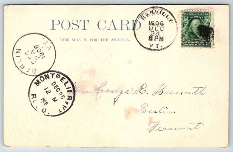 1906  Johnsbury  Vermont  Fairbanks Museum  Postcard