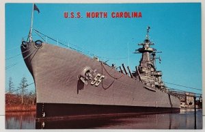 USS North Carolina Battleship Memorial Wilmington NC Postcard C11