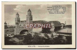 Old Postcard Koln A Rh Hohenzollernbrücke