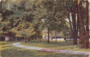 Auditorium South View Winona Lake Indiana 1910 postcard