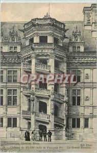 Old Postcard Chateau de Blois wing Francois 1er Grand Staircase