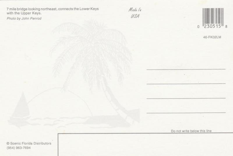 Seven Mile Bridge looking Northeast - Florida Keys