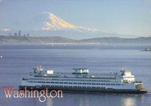 Majestic Mount Rainier Stands Guard Over Puget Sound Washington 2001