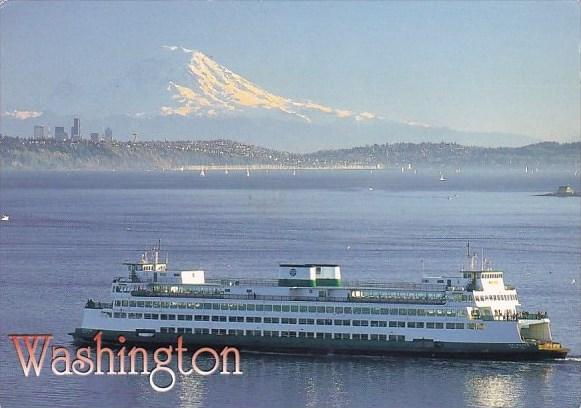 Majestic Mount Rainier Stands Guard Over Puget Sound Washington 2001