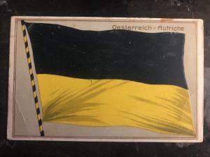 Mint Austria Postcard WW1 Austrian Flag