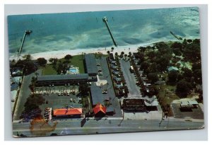 Vintage 1965 Postcard Aerial View of Howard Johnson's Motor Lodge Panama City FL