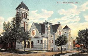 Newark Ohio birds eye view Methodist Episcopal Church antique pc Y15437