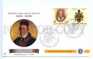 418638 Vatican 1999 year Pope Innocentius XII First Day COVER