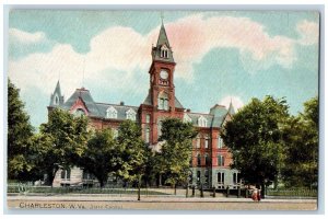 Charleston West Virginia Postcard State Capitol Building Exterior c1910's Tuck