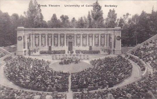 California Berkeley Greek Theatre With People University Of California Albertype