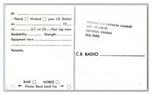 Tarjeta QSL Radio de Kansas City Kansas Klh 2131 