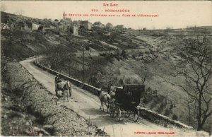 CPA ROCAMADOUR - Service des courriers sur la Cote de l'Hospitalet (125400)